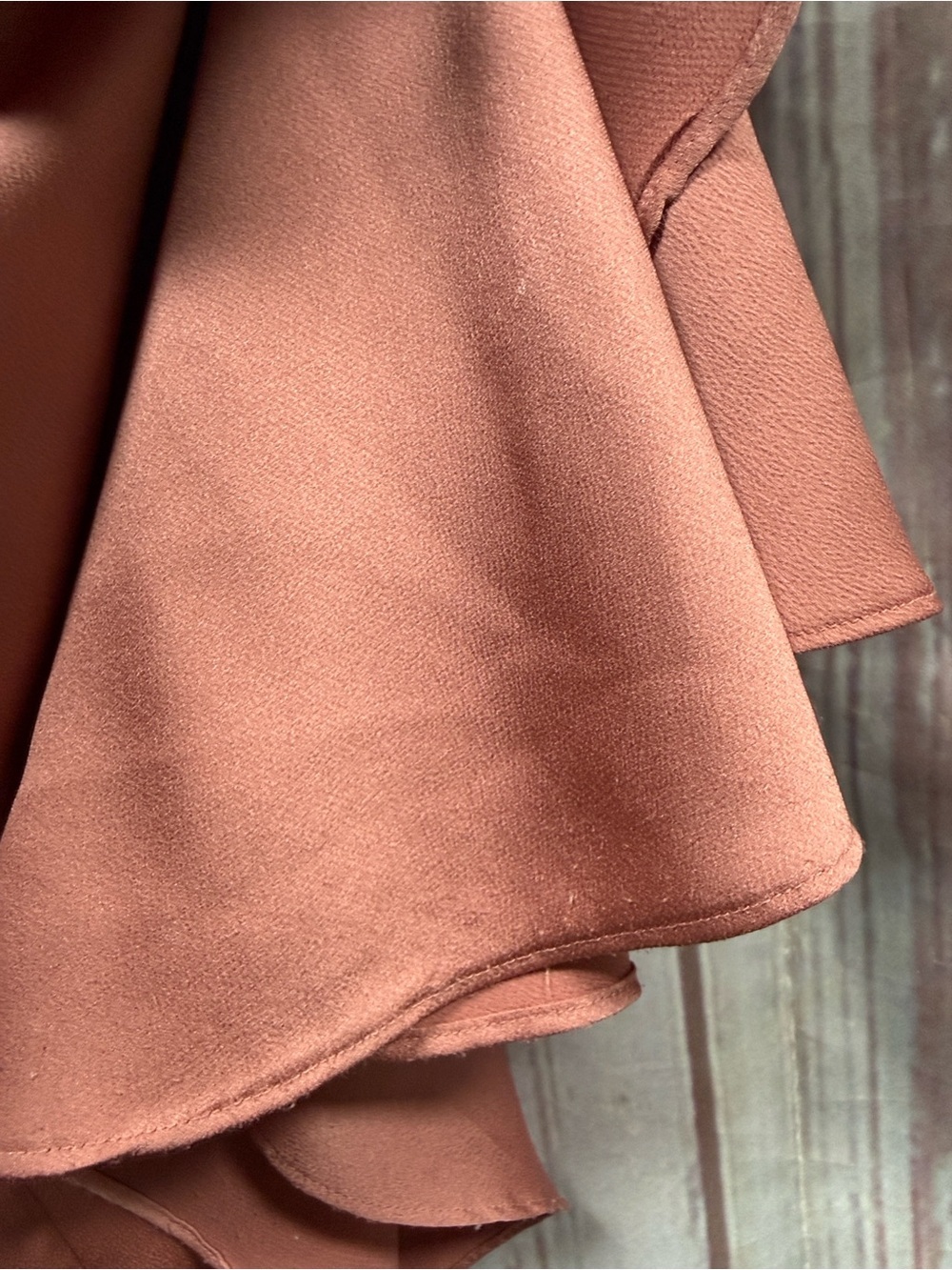 Shona Joy Dusty Rose Ruffle Wrap Maxi Dress Size 6 - Picture 6 of 8